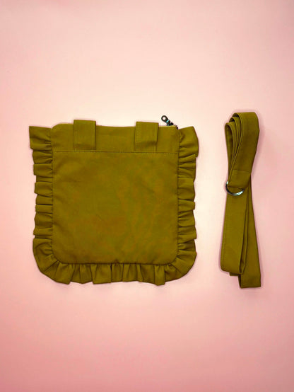 Bagioli Cross-Body Bag in Chartreuse Twill *Limited Edition*