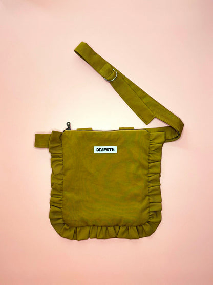 Bagioli Cross-Body Bag in Chartreuse Twill *Limited Edition*