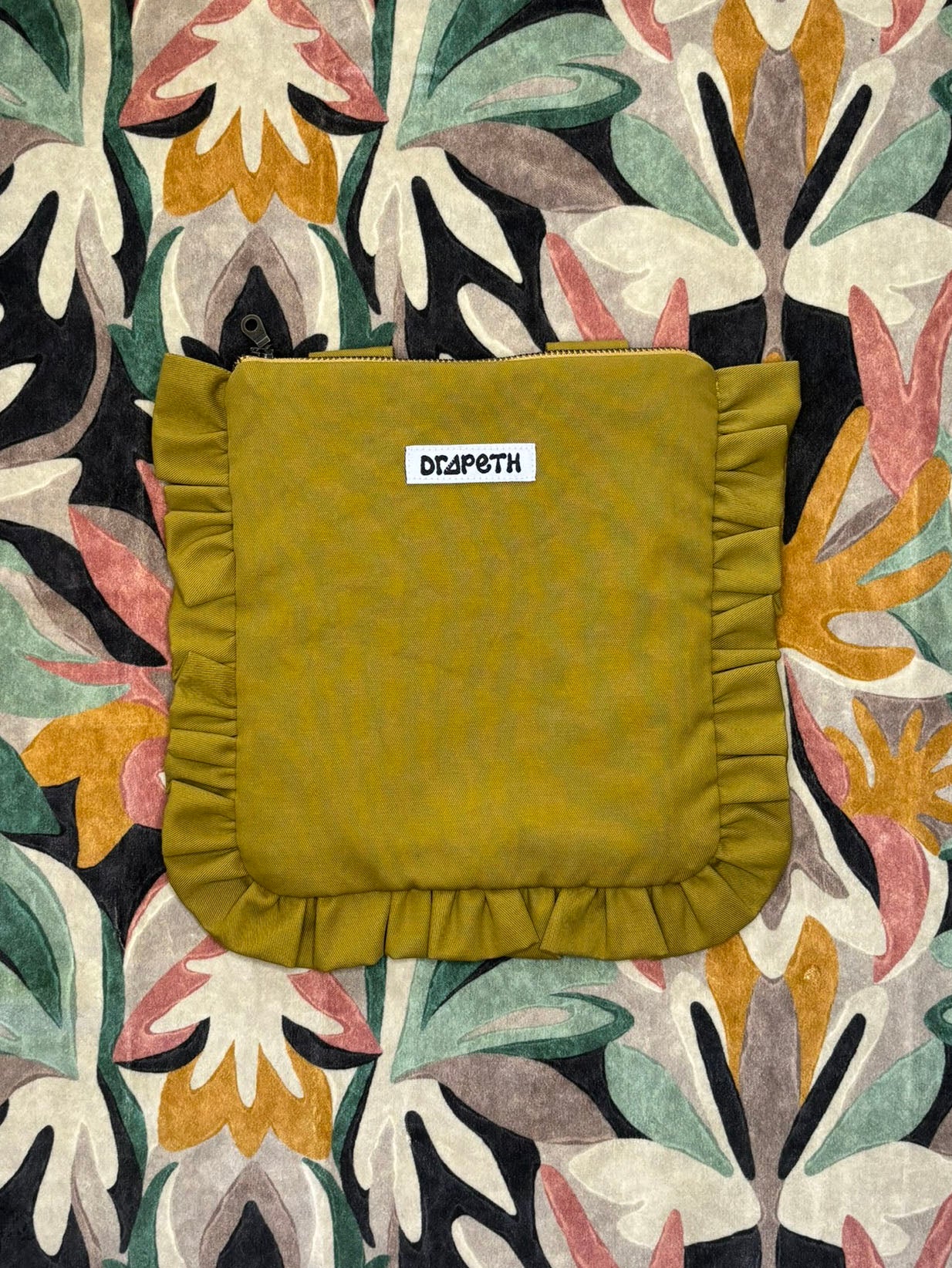 Bagioli Cross-Body Bag in Chartreuse Twill *Limited Edition*