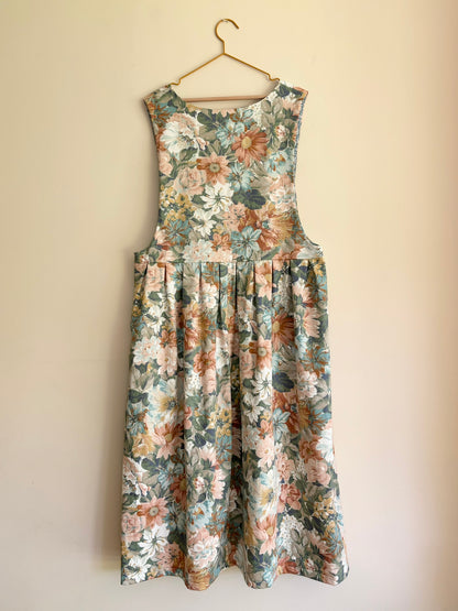 Hebden Pinafore in Vintage Cream Floral - UK 16-18