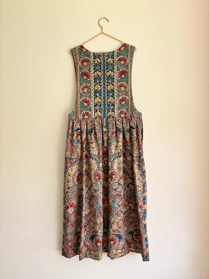 Hebden Pinafore in Vintage Cotton Paisley - UK 12-14